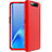 Hard Rigid Plastic Matte Finish Front and Back Cover Case 360 Degrees C01 for Samsung Galaxy A90 4G Red