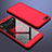 Hard Rigid Plastic Matte Finish Front and Back Cover Case 360 Degrees for Huawei Honor 7S Red