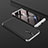 Hard Rigid Plastic Matte Finish Front and Back Cover Case 360 Degrees for Huawei Mate 10 Lite Silver