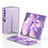 Hard Rigid Plastic Matte Finish Front and Back Cover Case 360 Degrees for Huawei Mate Xs 2 Purple