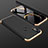 Hard Rigid Plastic Matte Finish Front and Back Cover Case 360 Degrees for Huawei Nova 3e Gold and Black