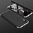 Hard Rigid Plastic Matte Finish Front and Back Cover Case 360 Degrees for Huawei Nova 3e Silver