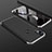 Hard Rigid Plastic Matte Finish Front and Back Cover Case 360 Degrees for Huawei P Smart+ Plus Silver