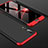 Hard Rigid Plastic Matte Finish Front and Back Cover Case 360 Degrees for Huawei P20 Pro Red and Black