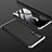 Hard Rigid Plastic Matte Finish Front and Back Cover Case 360 Degrees for Huawei P30 Silver and Black