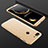 Hard Rigid Plastic Matte Finish Front and Back Cover Case 360 Degrees for OnePlus 5T A5010 Gold