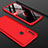 Hard Rigid Plastic Matte Finish Front and Back Cover Case 360 Degrees for Oppo A8 Red