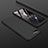 Hard Rigid Plastic Matte Finish Front and Back Cover Case 360 Degrees for Oppo AX5 Black