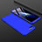 Hard Rigid Plastic Matte Finish Front and Back Cover Case 360 Degrees for Oppo AX5 Blue
