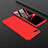 Hard Rigid Plastic Matte Finish Front and Back Cover Case 360 Degrees for Oppo AX5 Red