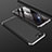 Hard Rigid Plastic Matte Finish Front and Back Cover Case 360 Degrees for Oppo R17 Neo Silver