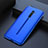 Hard Rigid Plastic Matte Finish Front and Back Cover Case 360 Degrees for Oppo Reno2 Blue