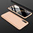 Hard Rigid Plastic Matte Finish Front and Back Cover Case 360 Degrees for Samsung Galaxy A70S Gold