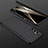 Hard Rigid Plastic Matte Finish Front and Back Cover Case 360 Degrees for Samsung Galaxy A82 5G Black