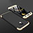 Hard Rigid Plastic Matte Finish Front and Back Cover Case 360 Degrees for Samsung Galaxy Grand Prime Pro (2018) Gold and Black