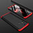 Hard Rigid Plastic Matte Finish Front and Back Cover Case 360 Degrees for Samsung Galaxy M31 Prime Edition Red and Black