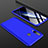 Hard Rigid Plastic Matte Finish Front and Back Cover Case 360 Degrees for Samsung Galaxy M40 Blue