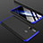 Hard Rigid Plastic Matte Finish Front and Back Cover Case 360 Degrees for Samsung Galaxy M40 Blue and Black