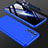 Hard Rigid Plastic Matte Finish Front and Back Cover Case 360 Degrees for Samsung Galaxy S21 FE 5G Blue