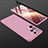 Hard Rigid Plastic Matte Finish Front and Back Cover Case 360 Degrees for Samsung Galaxy S21 Ultra 5G Rose Gold