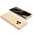 Hard Rigid Plastic Matte Finish Front and Back Cover Case 360 Degrees for Samsung Galaxy S9 Gold