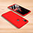 Hard Rigid Plastic Matte Finish Front and Back Cover Case 360 Degrees for Xiaomi Mi Play 4G Red