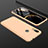 Hard Rigid Plastic Matte Finish Front and Back Cover Case 360 Degrees for Xiaomi Redmi Note 7 Pro Gold