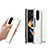 Hard Rigid Plastic Matte Finish Front and Back Cover Case 360 Degrees HD1 for Samsung Galaxy Z Fold5 5G White