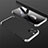 Hard Rigid Plastic Matte Finish Front and Back Cover Case 360 Degrees M01 for Apple iPhone 12 Pro Max Silver and Black