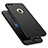 Hard Rigid Plastic Matte Finish Front and Back Cover Case 360 Degrees M01 for Apple iPhone 7 Plus Black