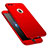 Hard Rigid Plastic Matte Finish Front and Back Cover Case 360 Degrees M01 for Apple iPhone 8 Plus Red