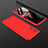 Hard Rigid Plastic Matte Finish Front and Back Cover Case 360 Degrees M01 for Realme 7 Pro Red