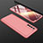 Hard Rigid Plastic Matte Finish Front and Back Cover Case 360 Degrees M01 for Realme Narzo 30 4G Rose Gold