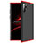 Hard Rigid Plastic Matte Finish Front and Back Cover Case 360 Degrees M01 for Samsung Galaxy Note 10 Plus Red and Black