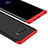 Hard Rigid Plastic Matte Finish Front and Back Cover Case 360 Degrees M01 for Samsung Galaxy Note 8 Duos N950F Red and Black