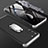 Hard Rigid Plastic Matte Finish Front and Back Cover Case 360 Degrees M01 for Samsung Galaxy S21 Plus 5G Silver and Black