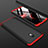 Hard Rigid Plastic Matte Finish Front and Back Cover Case 360 Degrees M01 for Xiaomi Redmi 8A Red and Black