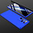 Hard Rigid Plastic Matte Finish Front and Back Cover Case 360 Degrees M02 for Samsung Galaxy S21 Ultra 5G Blue