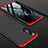 Hard Rigid Plastic Matte Finish Front and Back Cover Case 360 Degrees P01 for Huawei Honor 20 Pro Red and Black