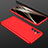 Hard Rigid Plastic Matte Finish Front and Back Cover Case 360 Degrees P01 for Samsung Galaxy F13 4G Red