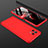 Hard Rigid Plastic Matte Finish Front and Back Cover Case 360 Degrees P01 for Xiaomi Mi 11 Lite 4G Red