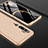 Hard Rigid Plastic Matte Finish Front and Back Cover Case 360 Degrees P01 for Xiaomi Mi Note 10 Pro Gold