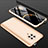 Hard Rigid Plastic Matte Finish Front and Back Cover Case 360 Degrees P01 for Xiaomi Poco F2 Pro Gold