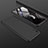 Hard Rigid Plastic Matte Finish Front and Back Cover Case 360 Degrees P03 for Xiaomi Redmi 9A Black