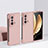 Hard Rigid Plastic Matte Finish Front and Back Cover Case 360 Degrees QH1 for Huawei Honor Magic Vs 5G Rose Gold