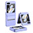 Hard Rigid Plastic Matte Finish Front and Back Cover Case 360 Degrees QH1 for Samsung Galaxy Z Flip5 5G