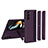 Hard Rigid Plastic Matte Finish Front and Back Cover Case 360 Degrees QH1 for Samsung Galaxy Z Fold5 5G Purple