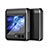 Hard Rigid Plastic Matte Finish Front and Back Cover Case 360 Degrees QH2 for Samsung Galaxy Z Flip5 5G Black