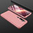 Hard Rigid Plastic Matte Finish Front and Back Cover Case 360 Degrees R01 for Xiaomi Mi Note 10 Pro Rose Gold