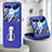 Hard Rigid Plastic Matte Finish Front and Back Cover Case 360 Degrees SD1 for Motorola Moto Razr 40 Ultra 5G Blue